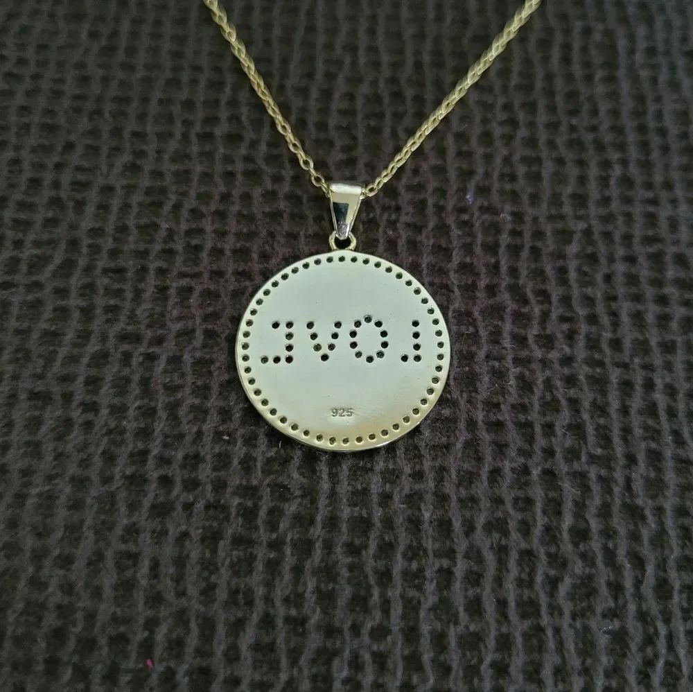 Gioielli LOVE❤ Disc📀 Pendant Necklace - Picture 3 of 11